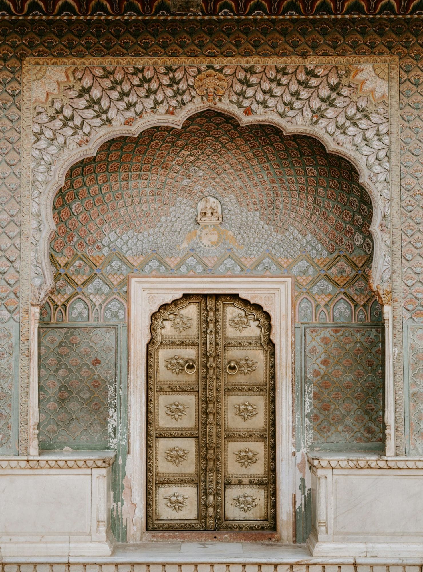 Ornate arched doorway in Jaipur